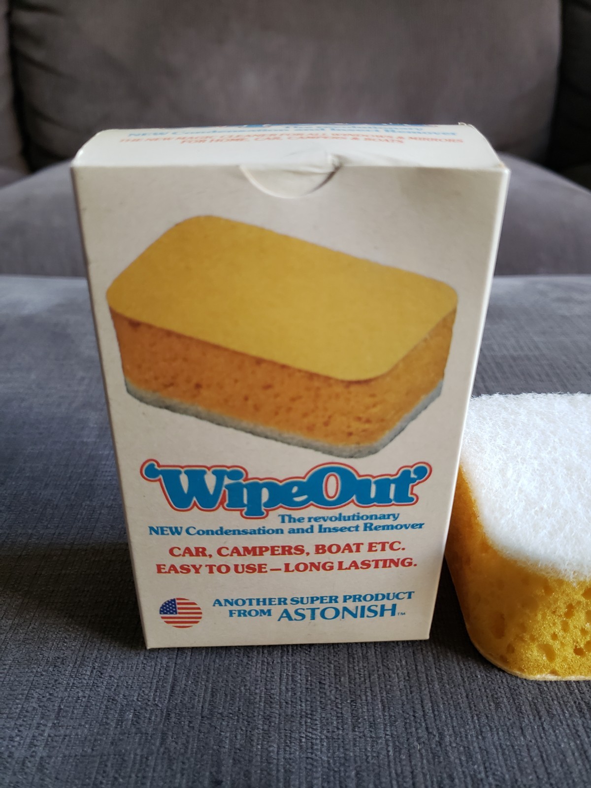 Vintage WIPEOUT Condensation And Insect Remover Sponge – Astonish – BRAND NEW!!