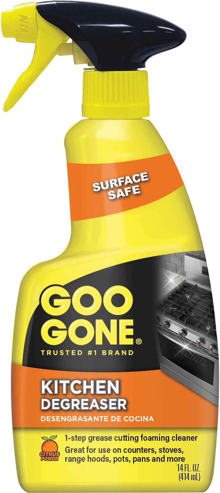 Degreaser – Removes Kitchen Grease, Grime and Baked-On Food – 14 Fl. Oz. – 2047