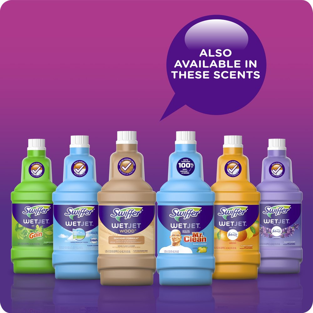 Wetjet Liquid Floor Cleaner Lavender Vanilla&Comfort 1.25L 2 pck Free Shipping