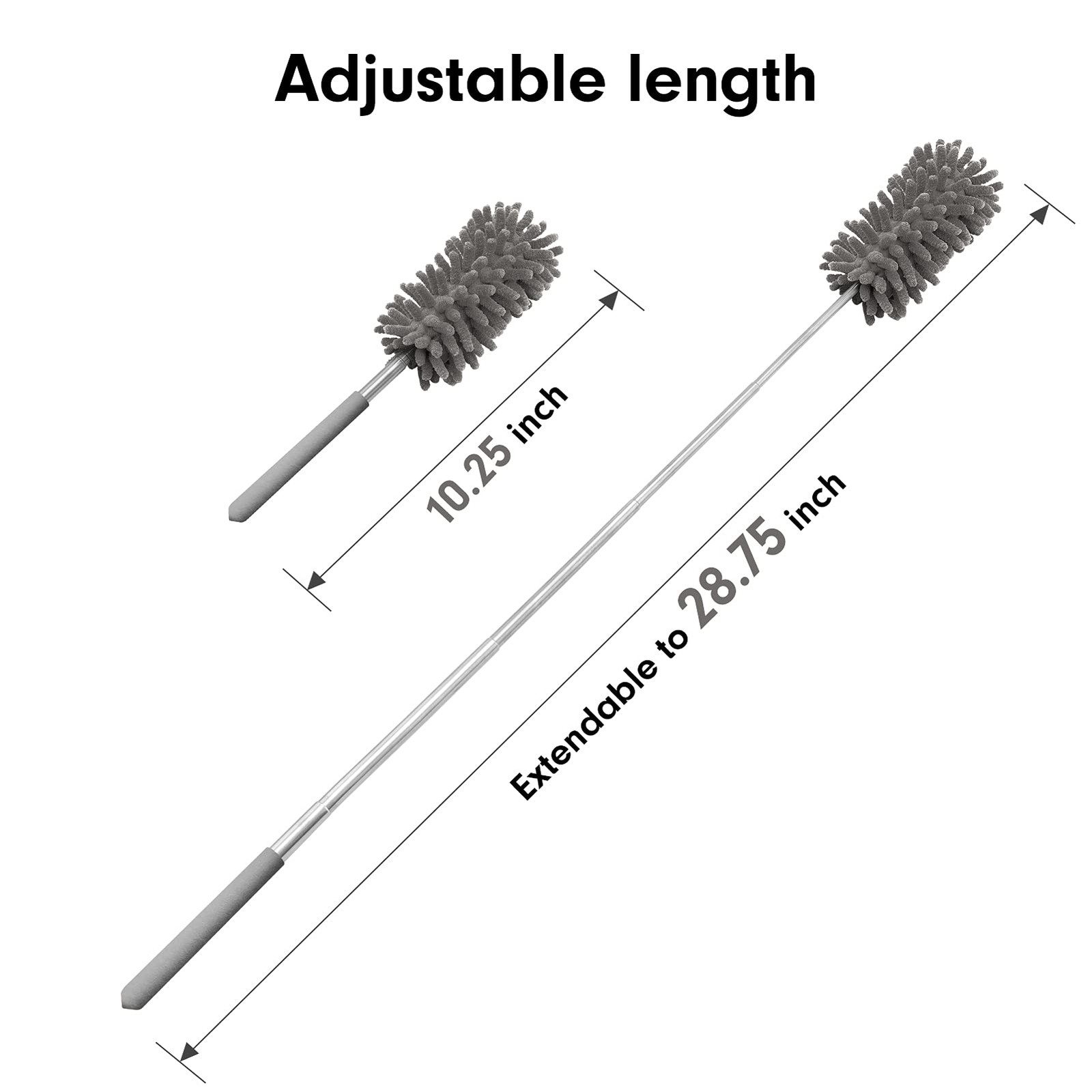 Microfiber Duster for Cleaning, Hand Washable Dusters with 2pcs Replaceable M…