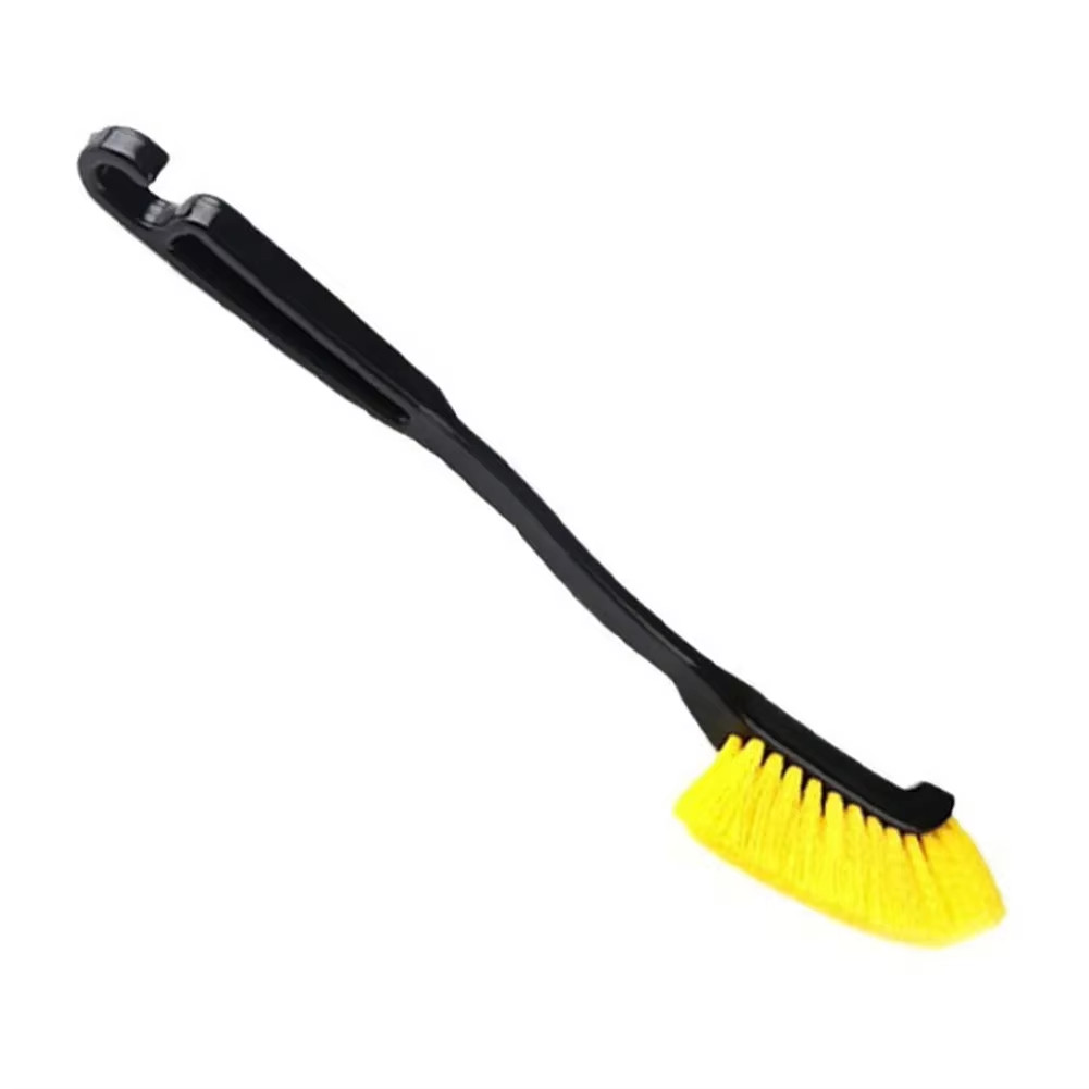 1Pc Car Wheel Tire Rim Brush Curved Head Flexible Truck Wheel Hub Wash Detail De