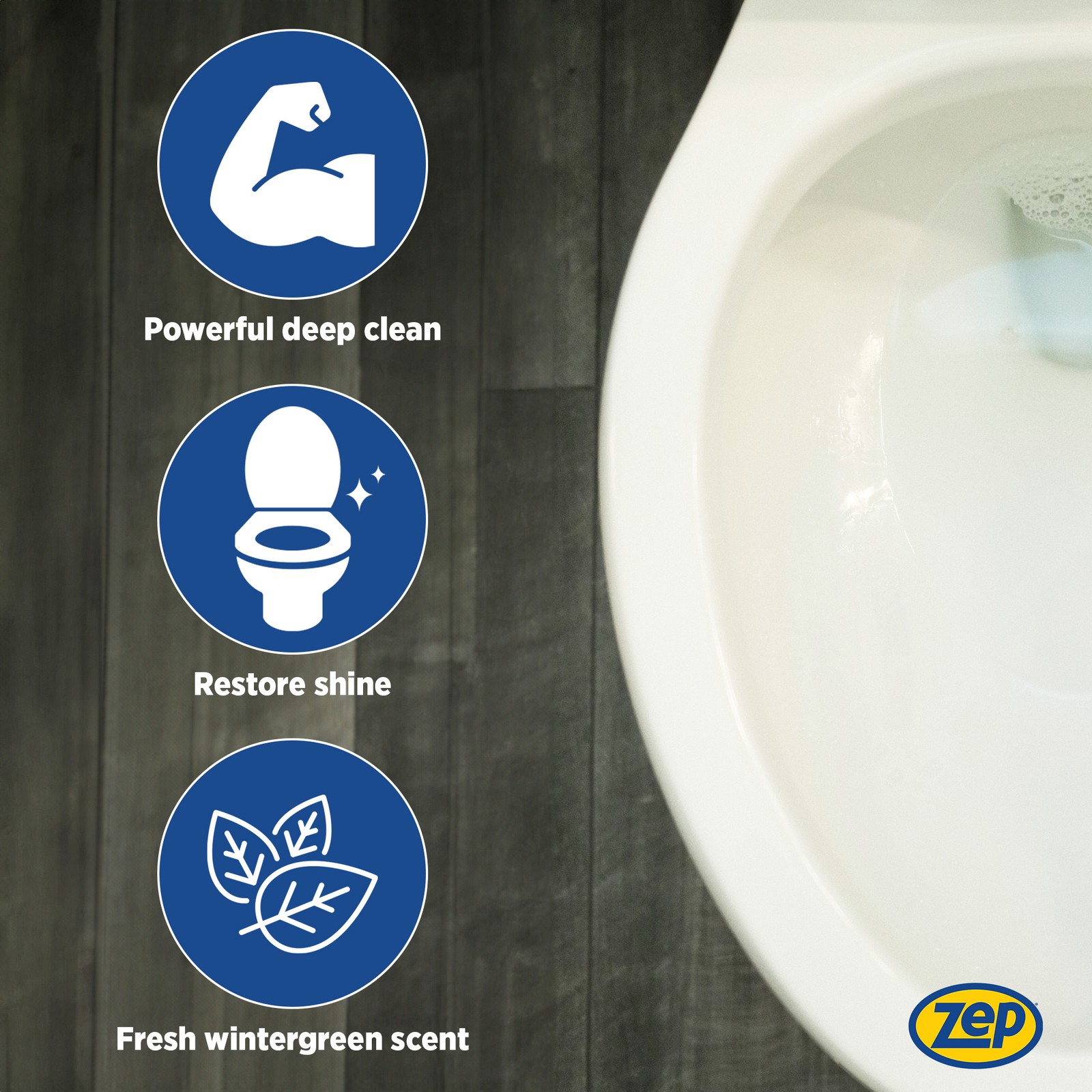Zep Acidic Toilet Bowl Cleaner – Thicker Clinging Formula