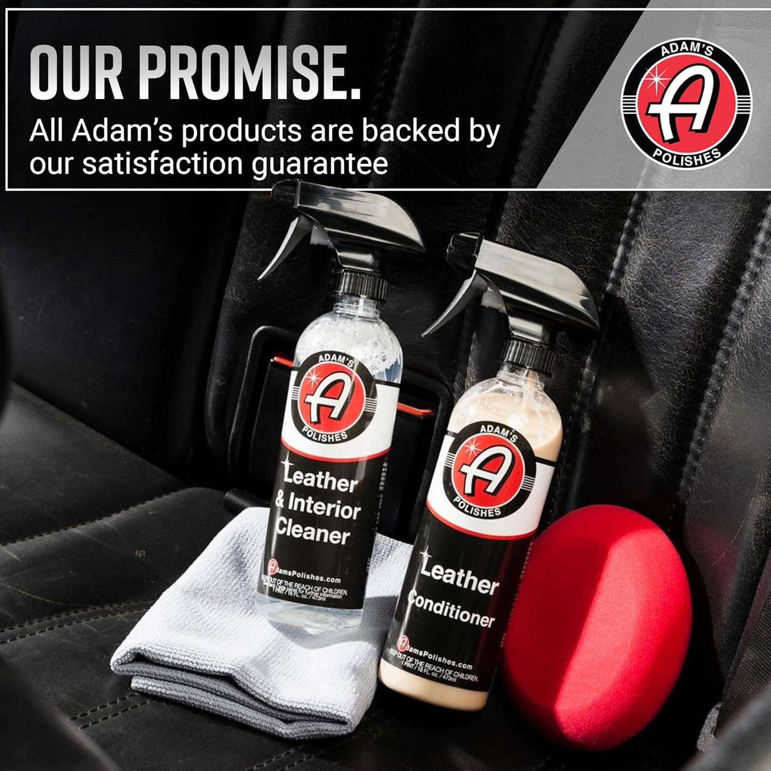 Leather Care Kit – Leather Cleaner & Conditioner Car Cleaning Supplies | UV Prot