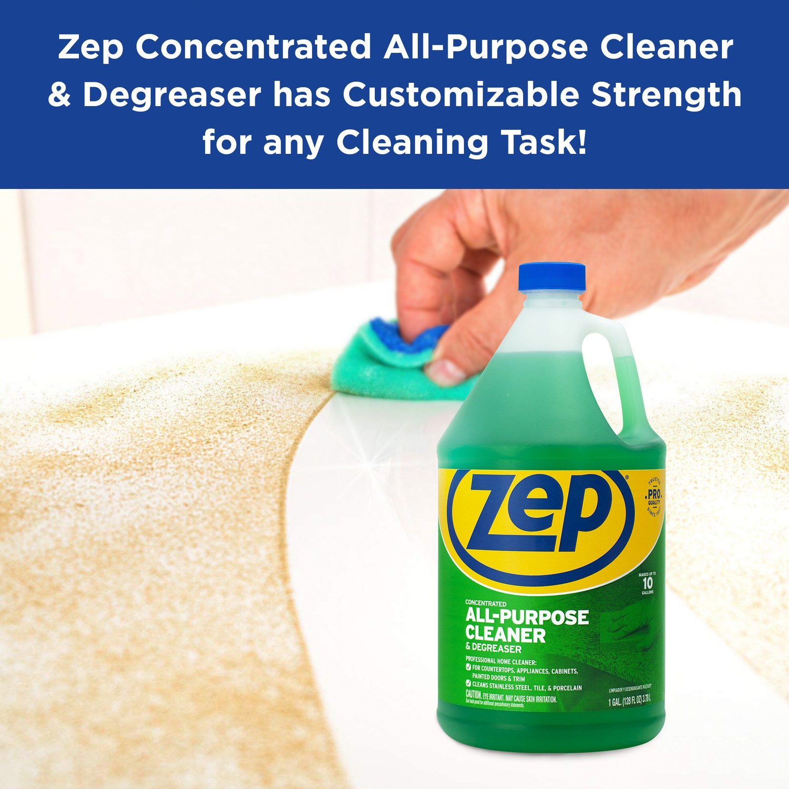 Zep All-Purpose Cleaner and Degreaser 128 oz ZU0567128 (Pack of 2) Cleans Almost