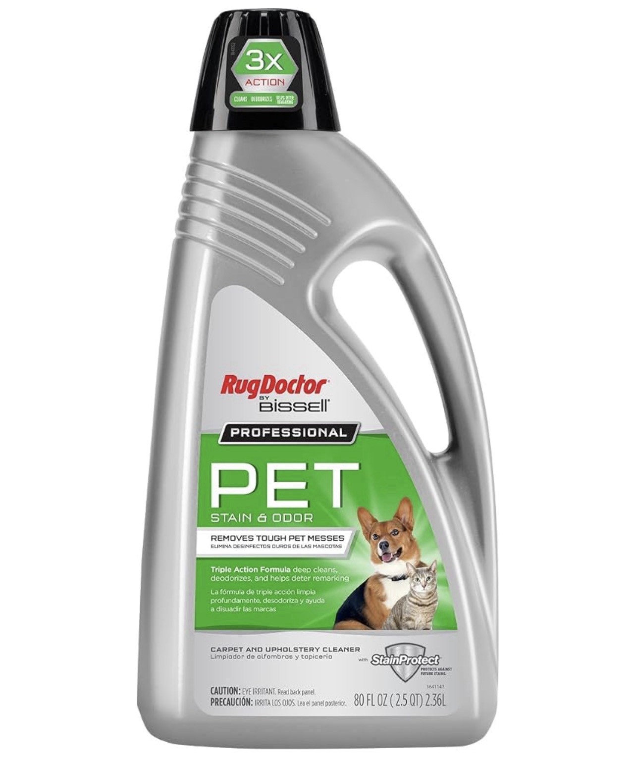 Rug Doctor Bissell Pet Stain Carpet Cleaner 48 oz Liquid Concentrated 3x Action