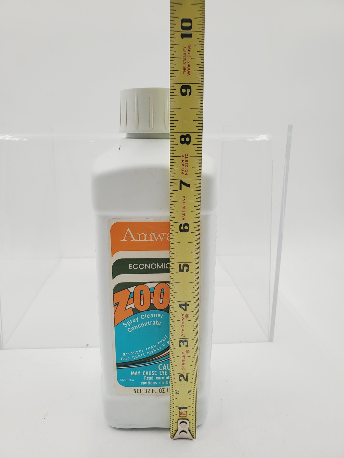 Vintage Amway ZOOM Liquid Cleaner Concentrate Refill 1 Qt Economical 1/3 Full