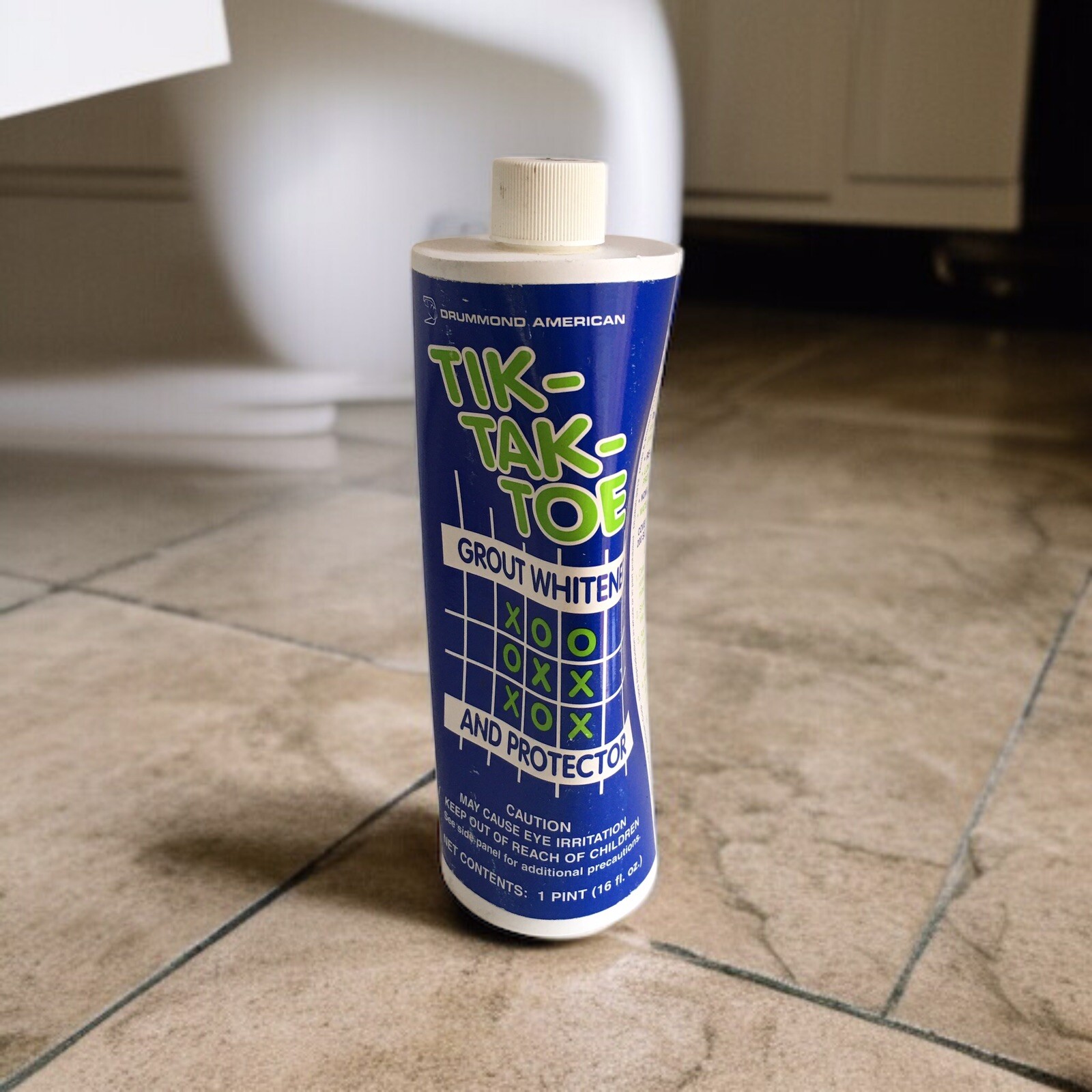 1993 Tik-Tak-Toe Grout Whitener & Protector by DRUMMOND AMERICAN 16 fl oz SEALED