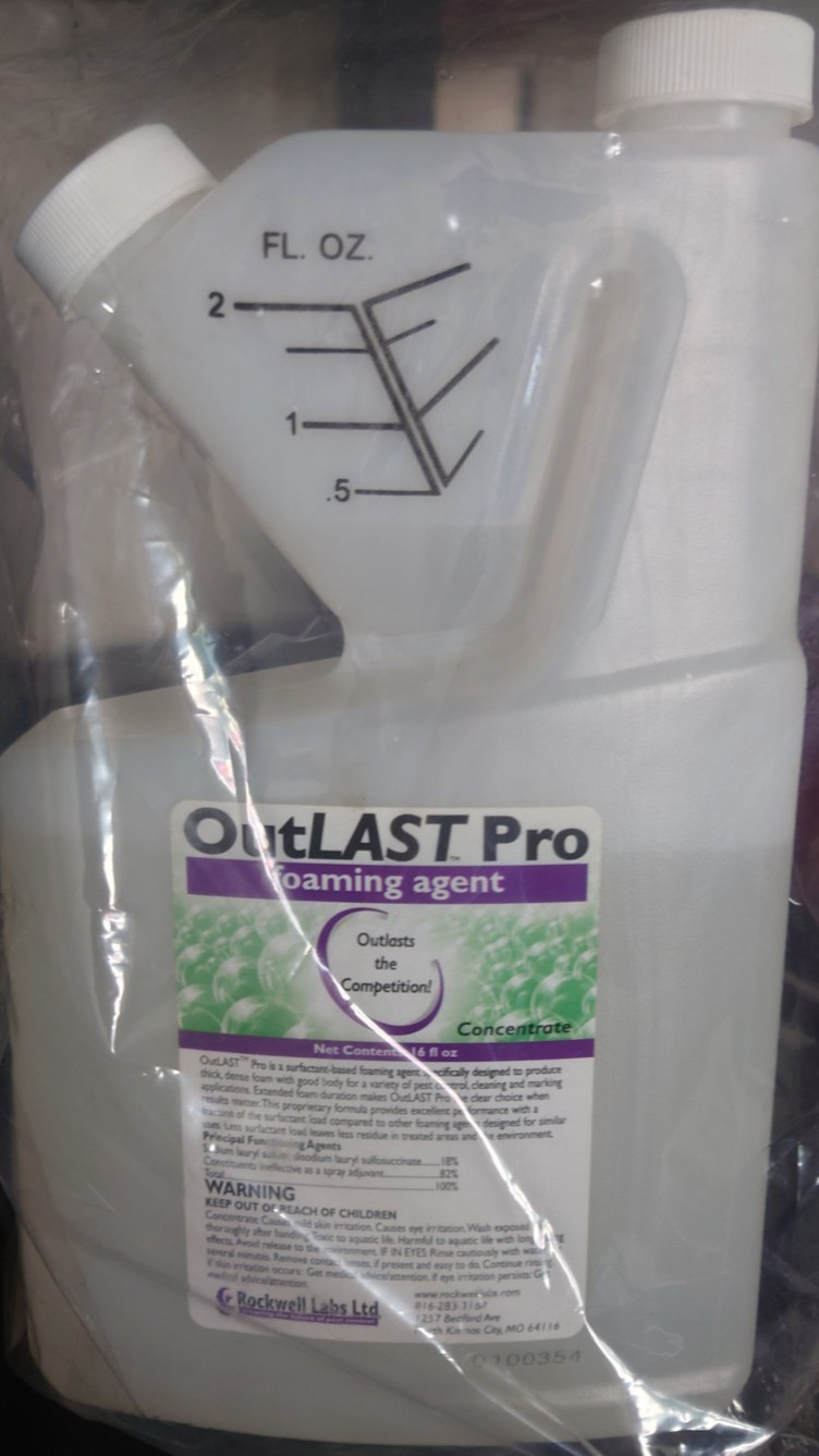 OutLAST Pro Foaming Agent 16oz Herbicide Surfactant Spray Indicator for Weed Kil