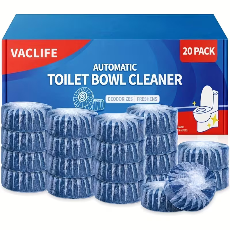 Vacplus Automatic Toilet Bowl Cleaner Tablets Bathroom Toilet Tank Cleaner NEW !