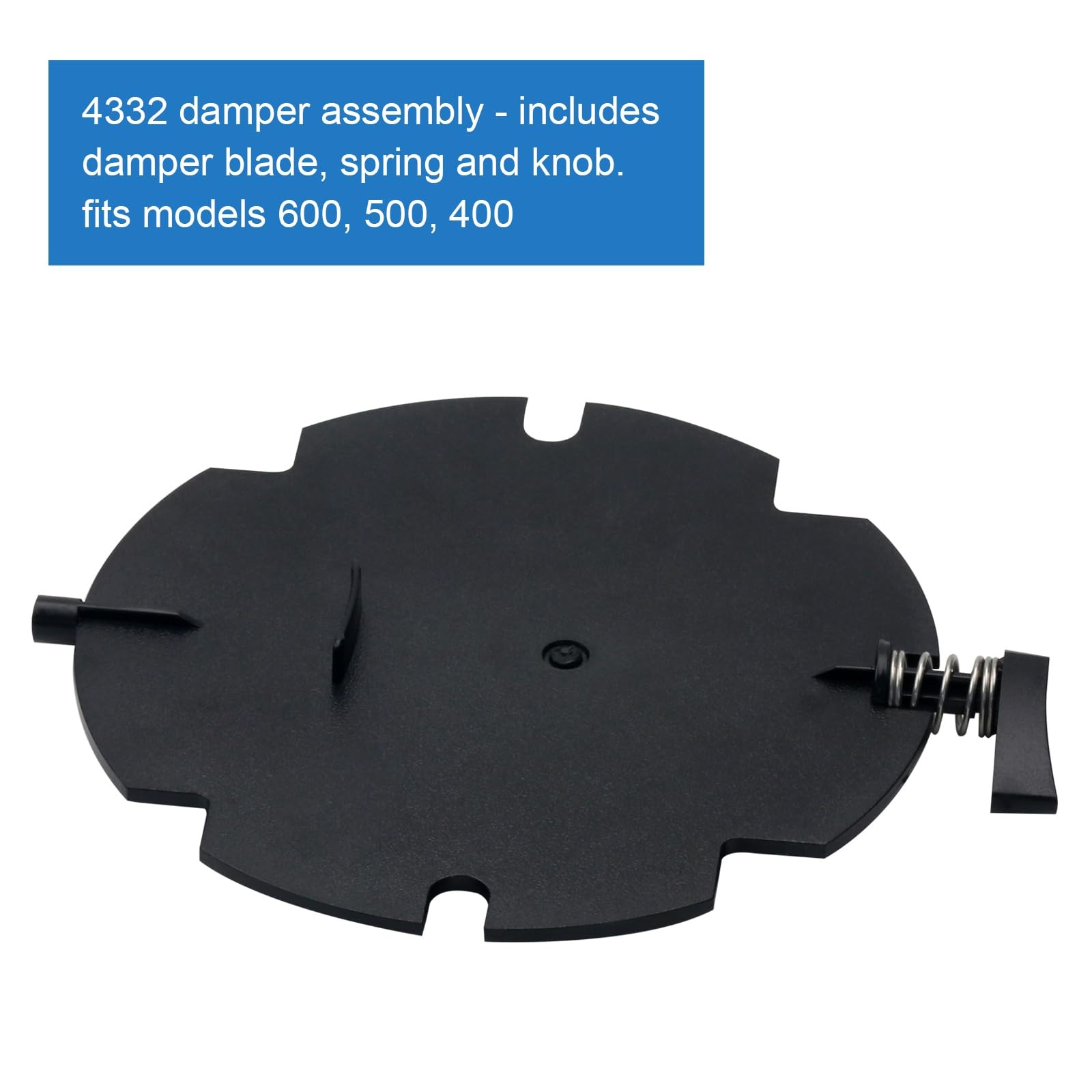4332 Humidifier Damper for Aprilaire Models 400, 500, 550, 550A, 558, 600 Dam…
