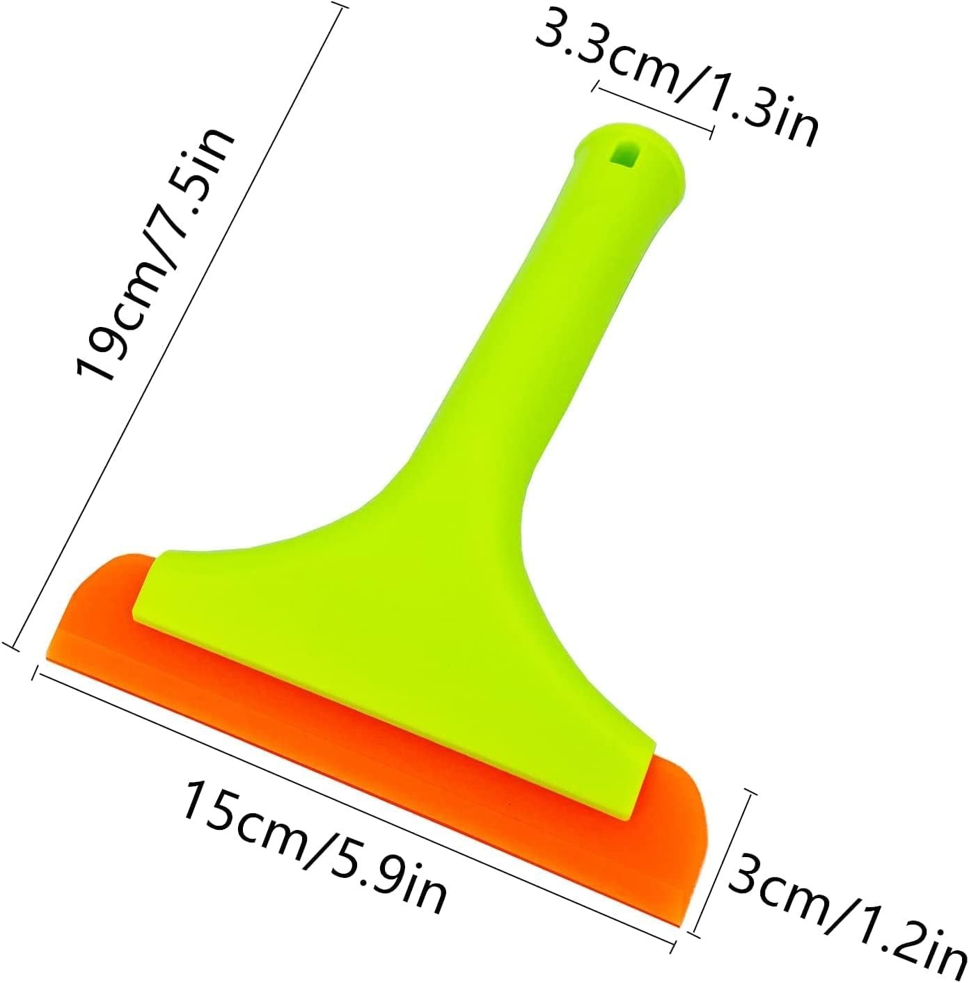 Multipurpose Silicone Squeegee with 7.5″ Handle – Ideal for Windows & Mirrors
