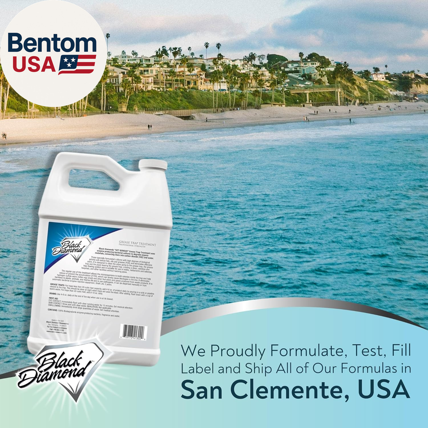 GET SERIOUS Grease Trap Treatment. Commercial Enzyme Drain Opener, Odor Control,