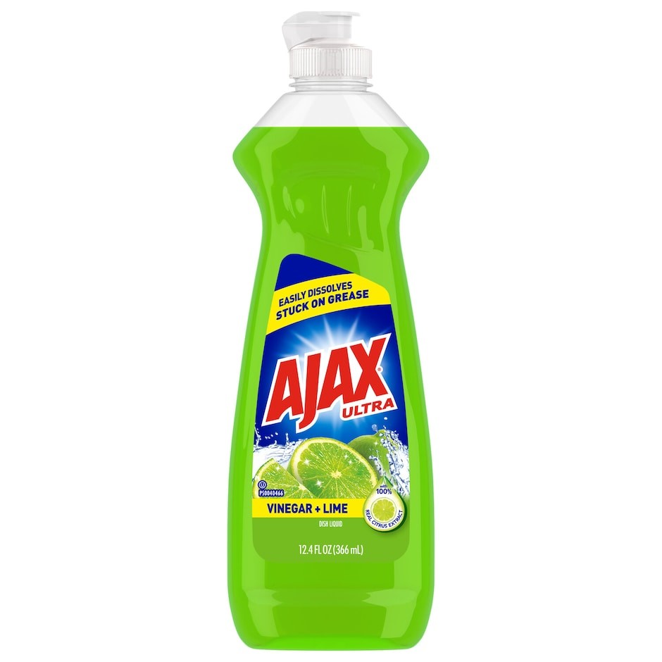 Ajax Ultra Liquid Dish Soap Vinegar and Lime Scent 12.4 oz 20ct