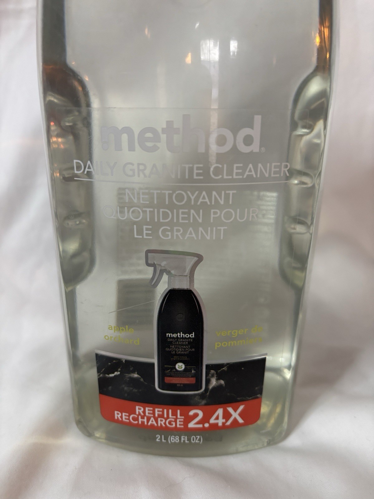 Method Daily Granite Countertop Cleaner Refill, Apple Orchard, 68 Ounce New
