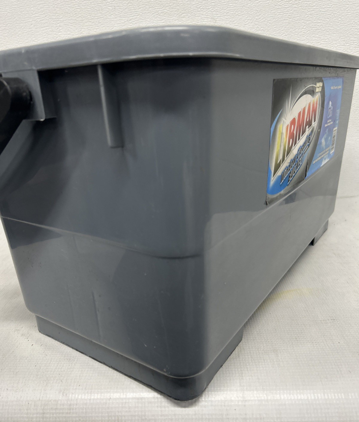 Libman 3.5-Gallon Window Cleaning Mop Bucket Container Grey w/Handle #01066