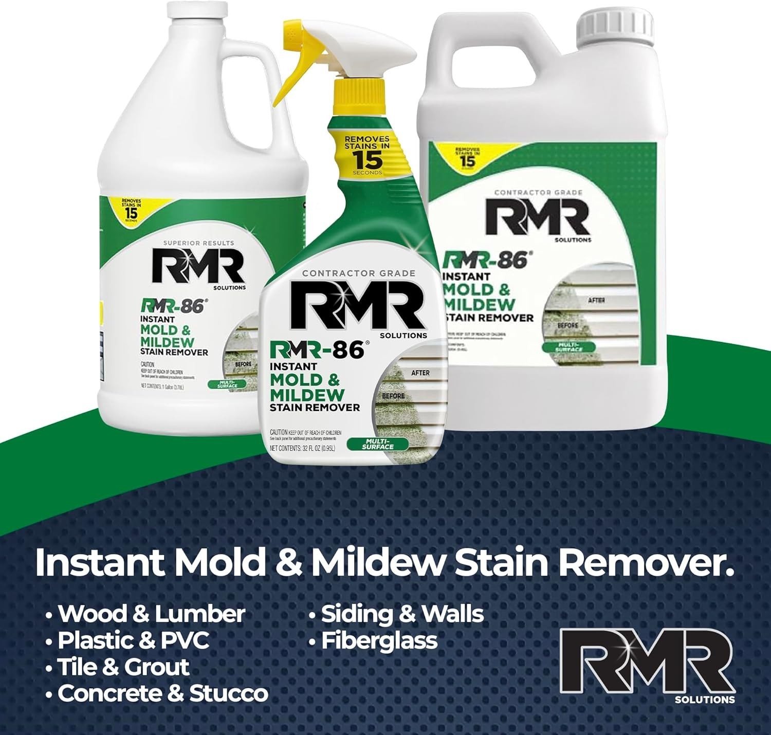 Fresh Scent RMR-86 Mold and Mildew Cleaner Spray – 64 Oz Pack, Instant Results