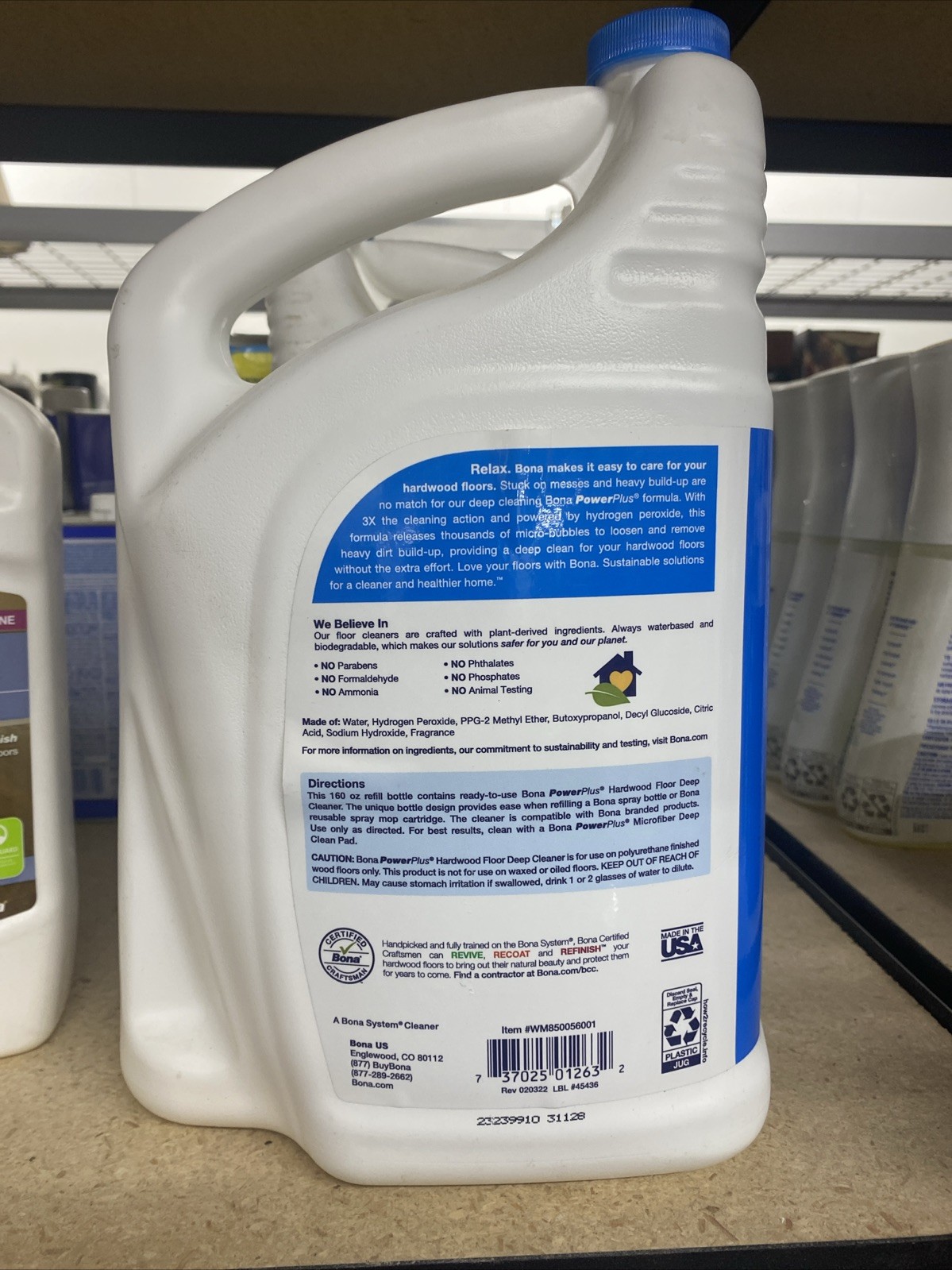 Bona Hardwood Floor Cleaner hydrogen peroxide 3x action, 160 Fl Oz New