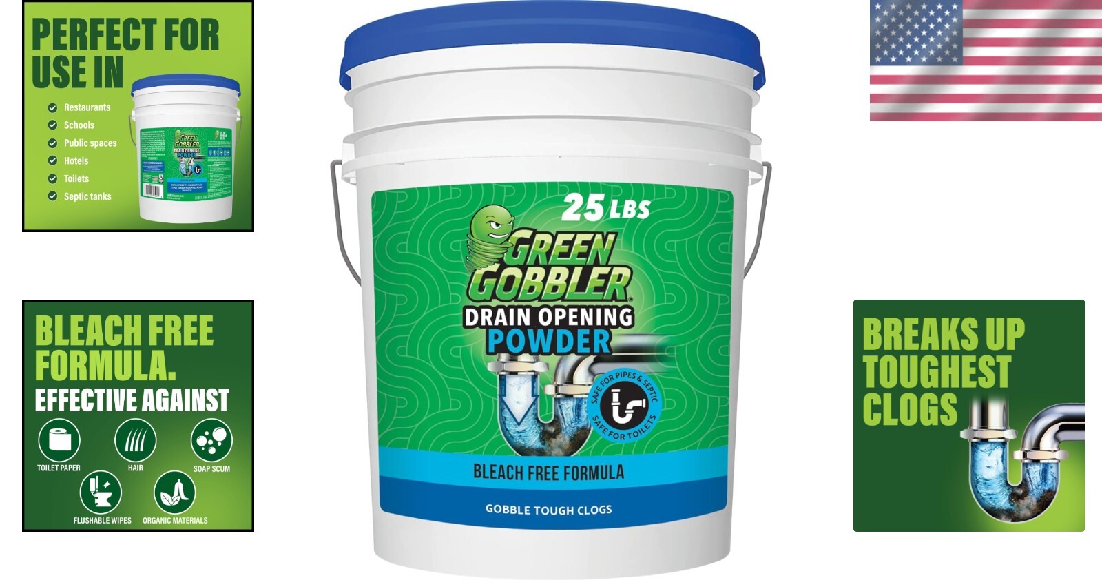 Eco Drain Cleaning Solution for Residential & Commercial Use – Solid Formula
