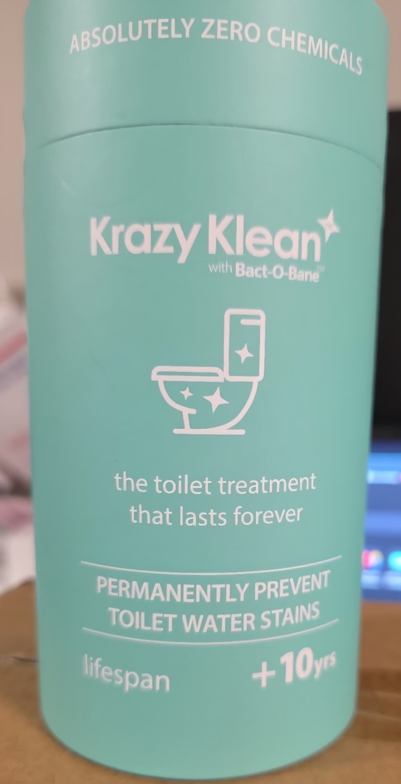 Krazy Klean with Bact O Bane Toilet Tank Cleaner 10 Year Stain Treatment – New