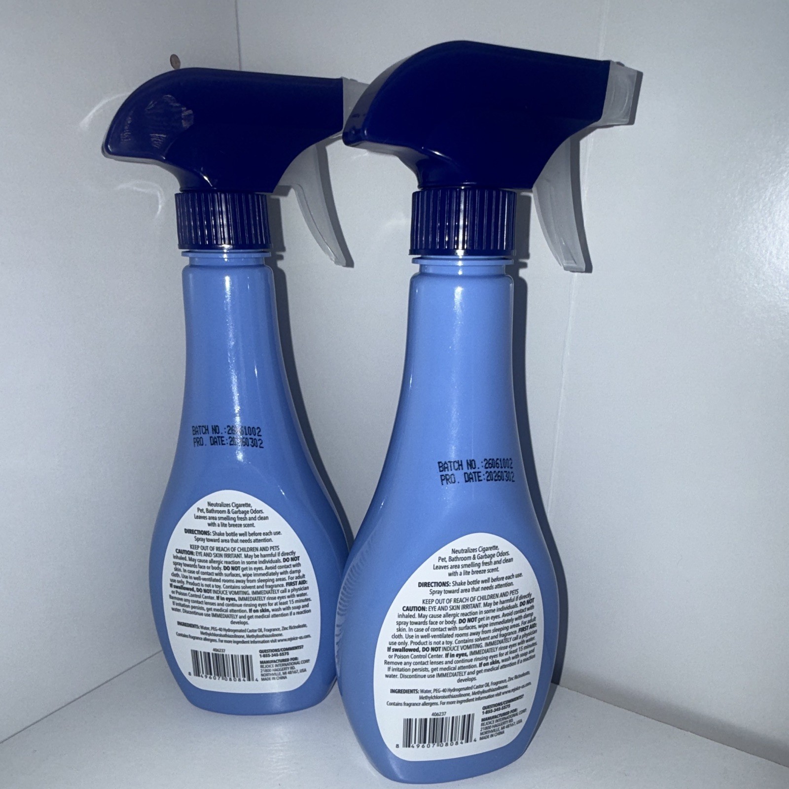 Homebright Smoke Odor Eliminator Breeze Air Freshener Spray 13 fl oz, 2 Pack