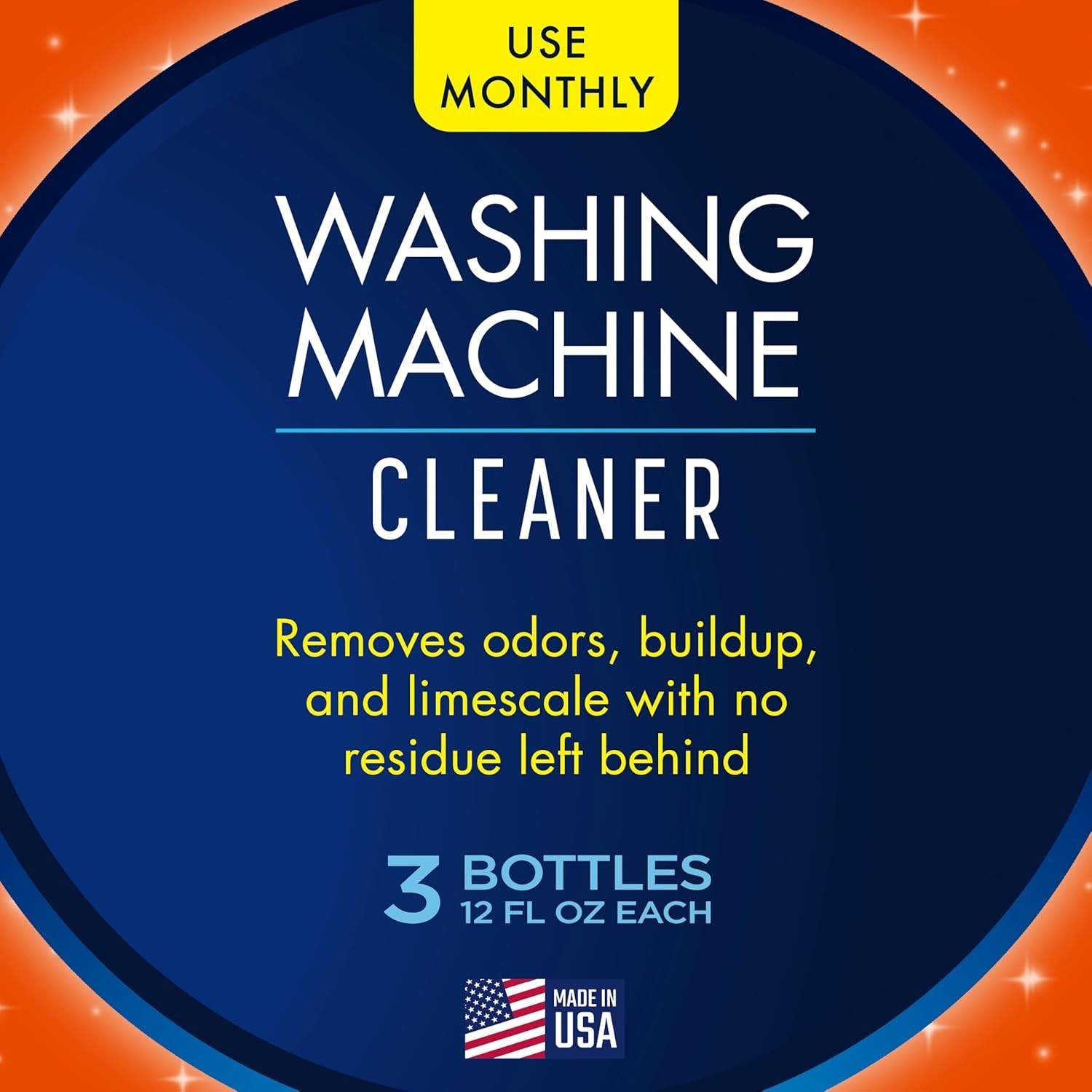 Glisten Washing Machine Cleaner Helps Remove Odor 12OZ 3-Pack