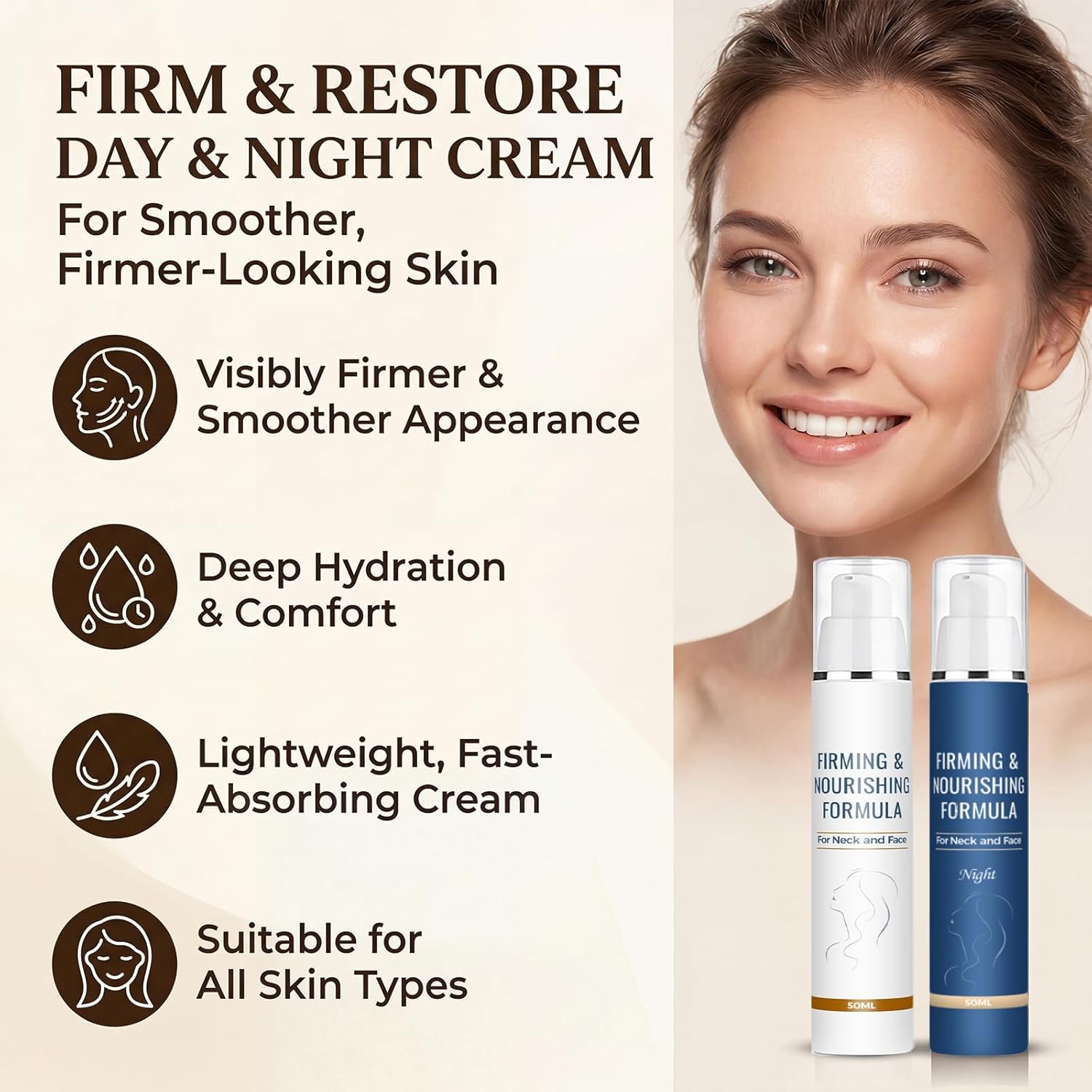 Chelsea Laboratory Firm & Restore Formula Night Cream for Face and Neck, Firmi