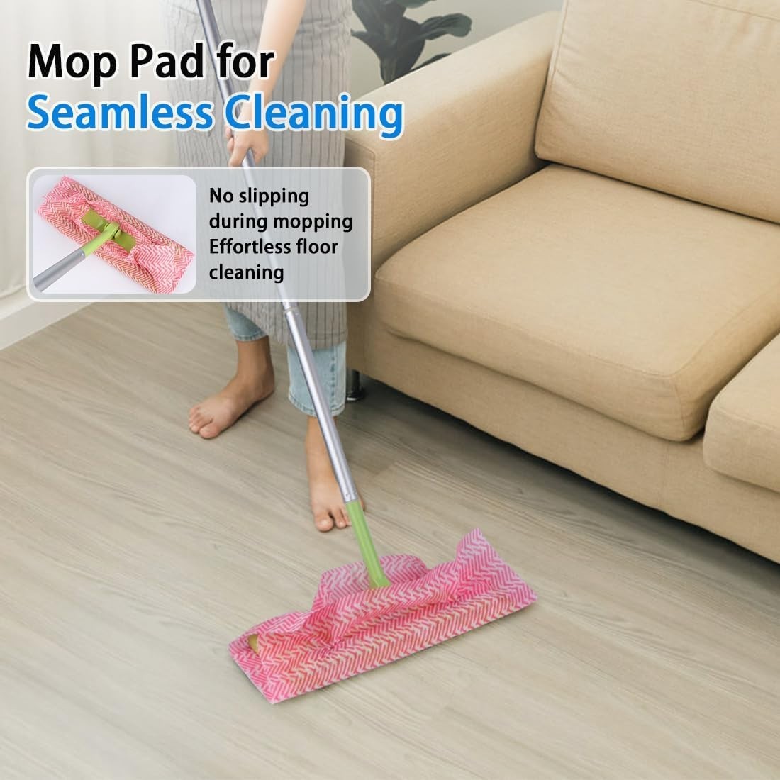 50 Count Lint-Free Reusable Cleaning Wipes, 12×12 Inch Multi-Purpose Towels