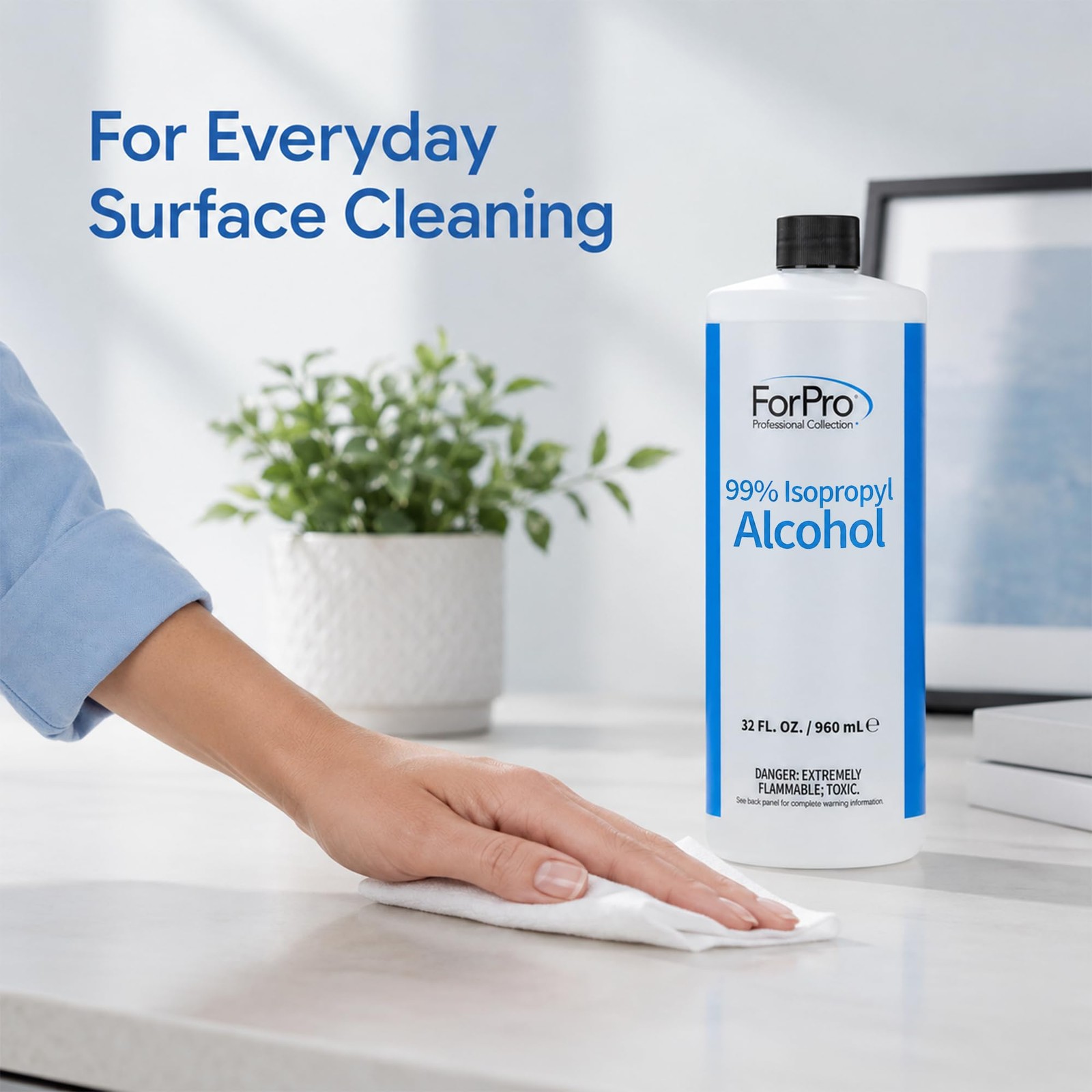 ForPro 99% Isopropyl Alcohol (IPA), 32 Fl Oz (960ml) – Pure & Unadulterated C…