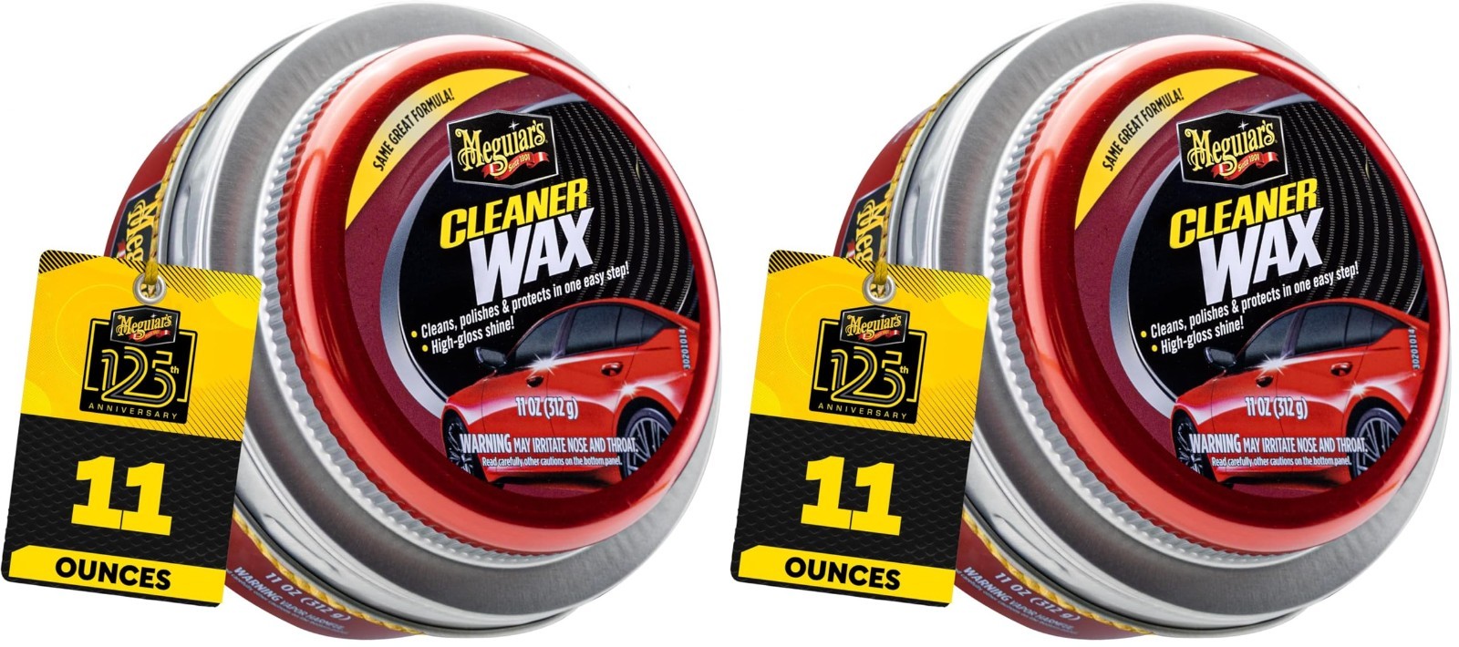 Cleaner Wax Paste 11 Oz – High-Gloss Finish, Easy Application, Pack of 2