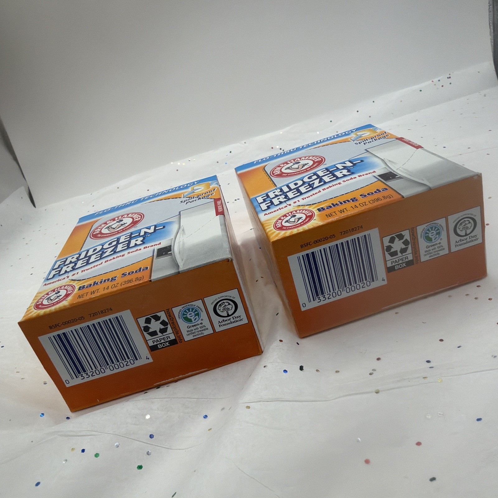 Arm & Hammer Fridge-N-Freezer Baking Soda Odor Absorber 14 Oz (2 Pack) New