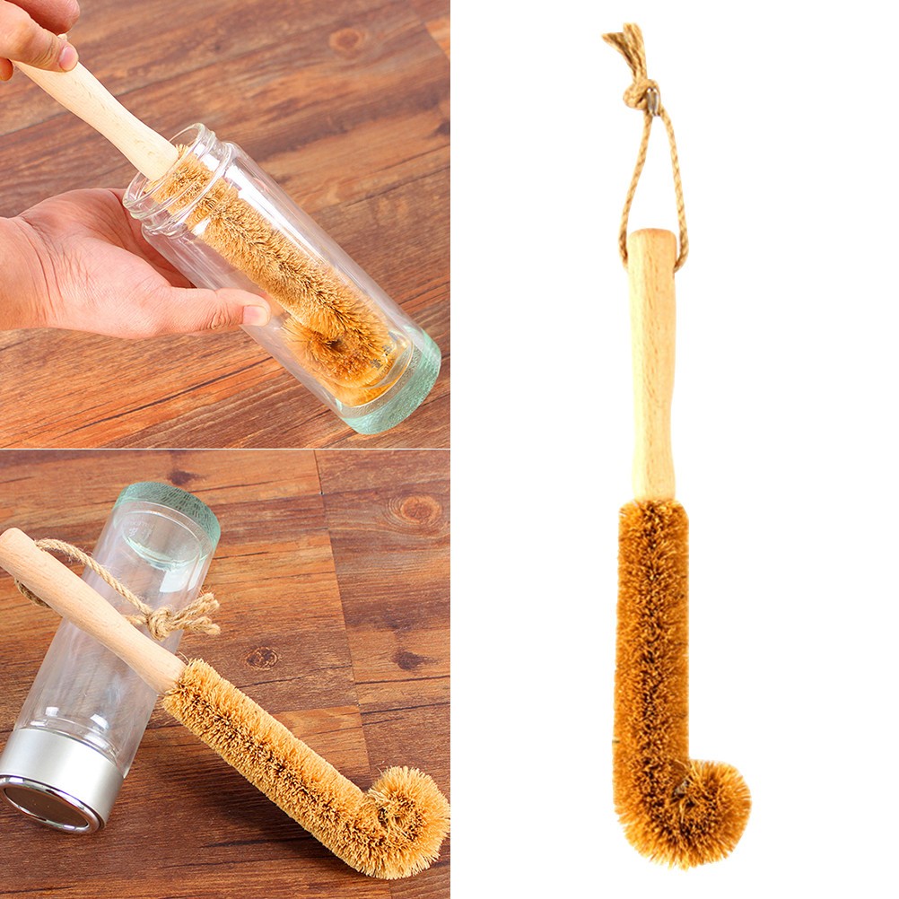 Bottle Brushes and Mug Scrubber Kitchen Cleaner Fiber