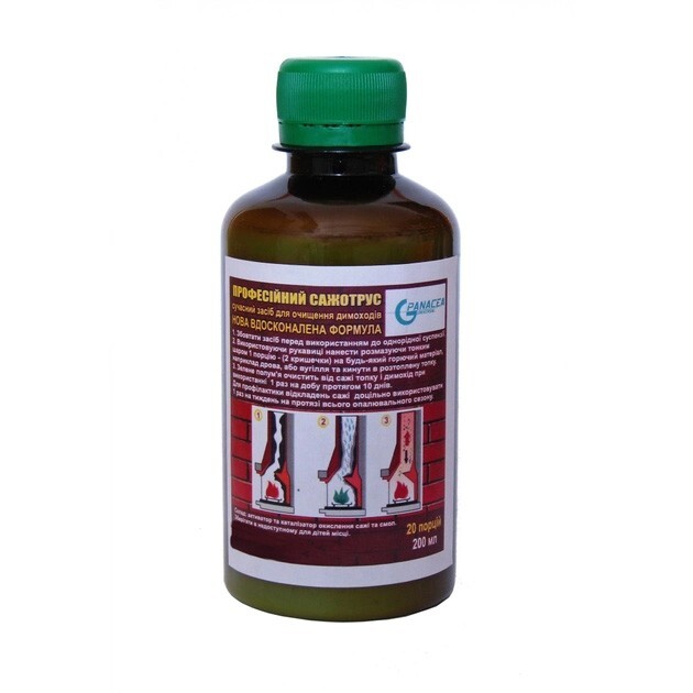 Soot Remover “Professional Chimney Sweep,” 200 ml / 6.76 Fl Oz