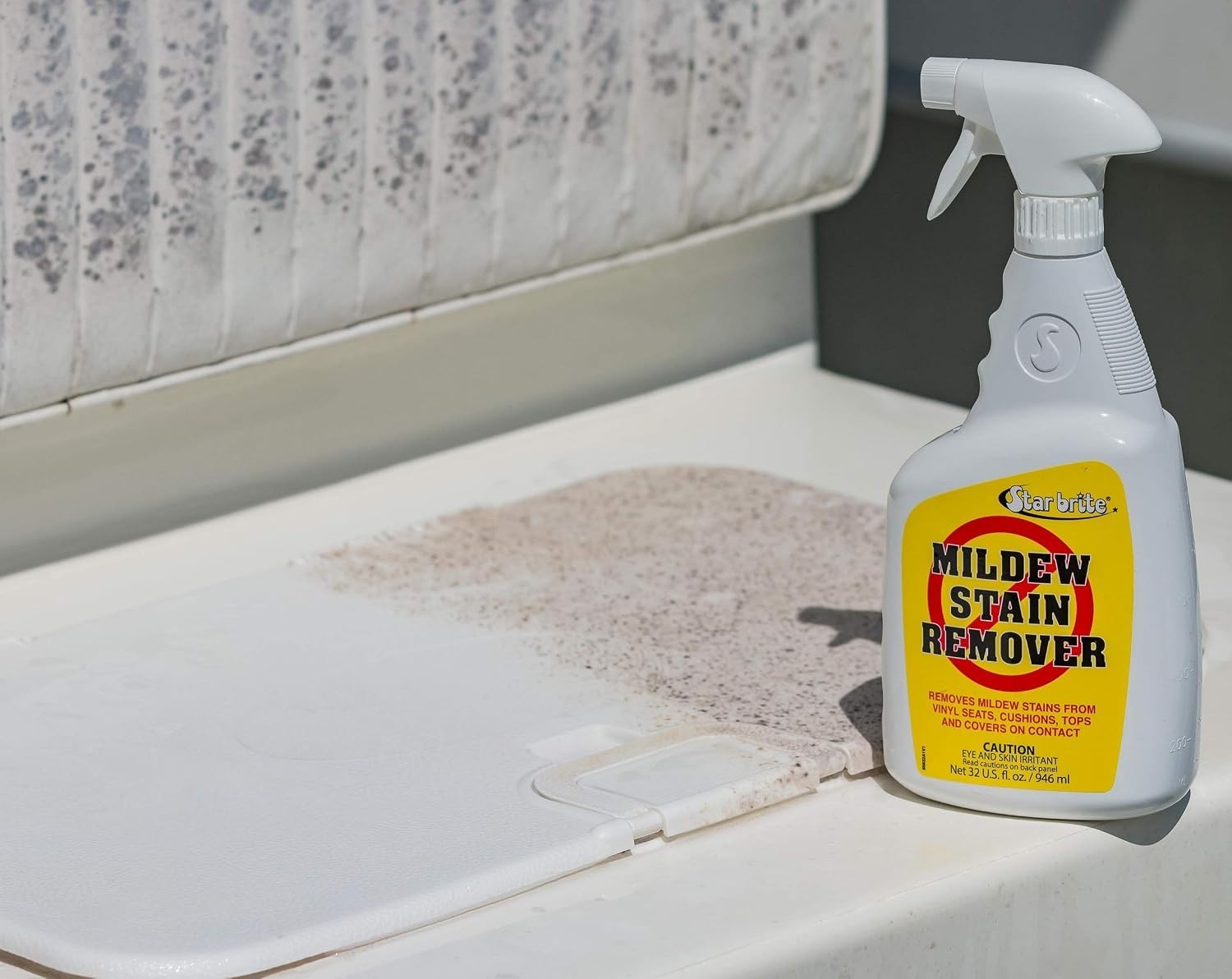 Triple-Action Mold Cleaner, Concentrated Formula for Vinyl and Plastic Surfaces