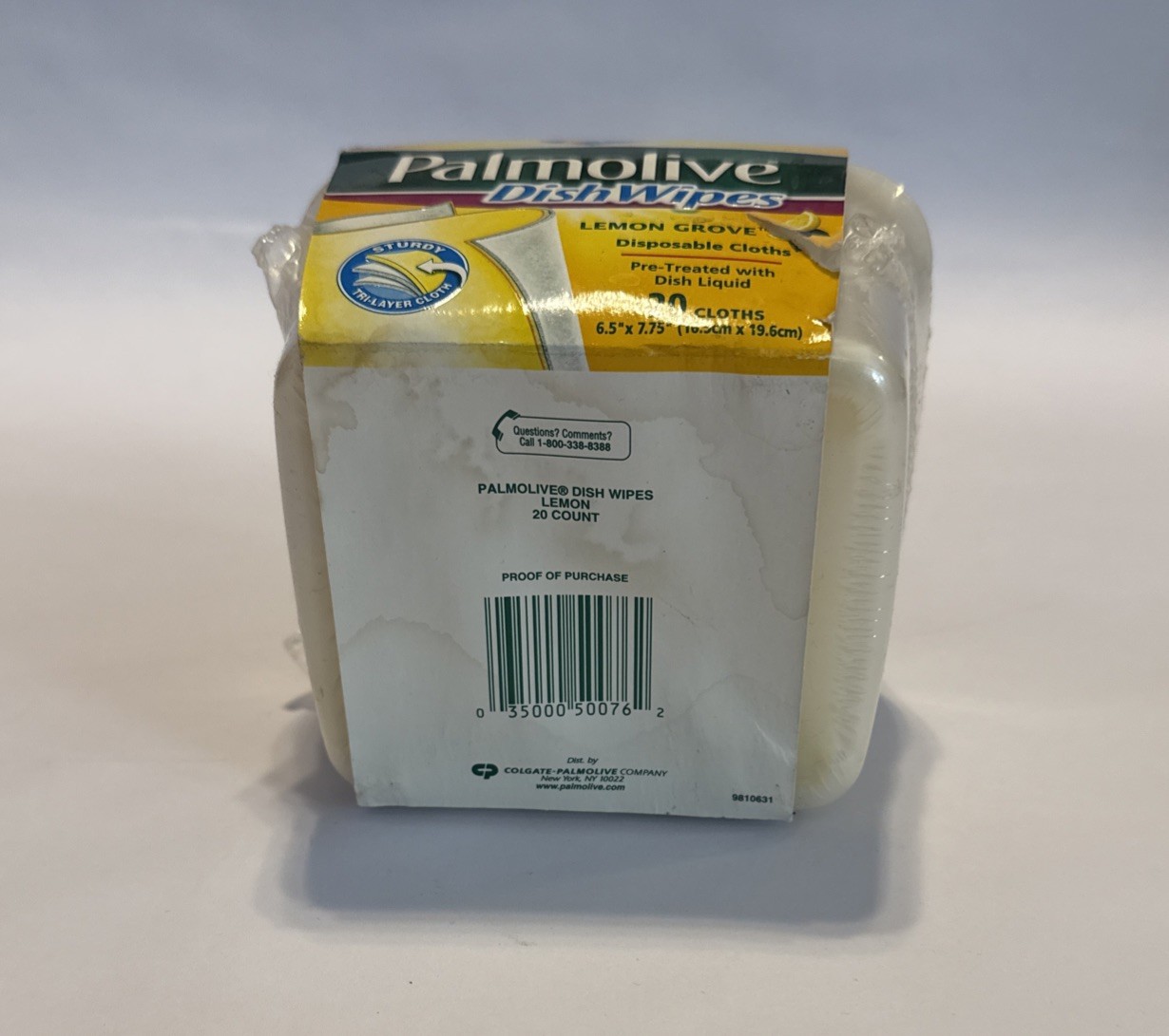 Palmolive Dish Wipes Lemon Grove Pretreated Disposable Cloths Discontinued 20 Ct