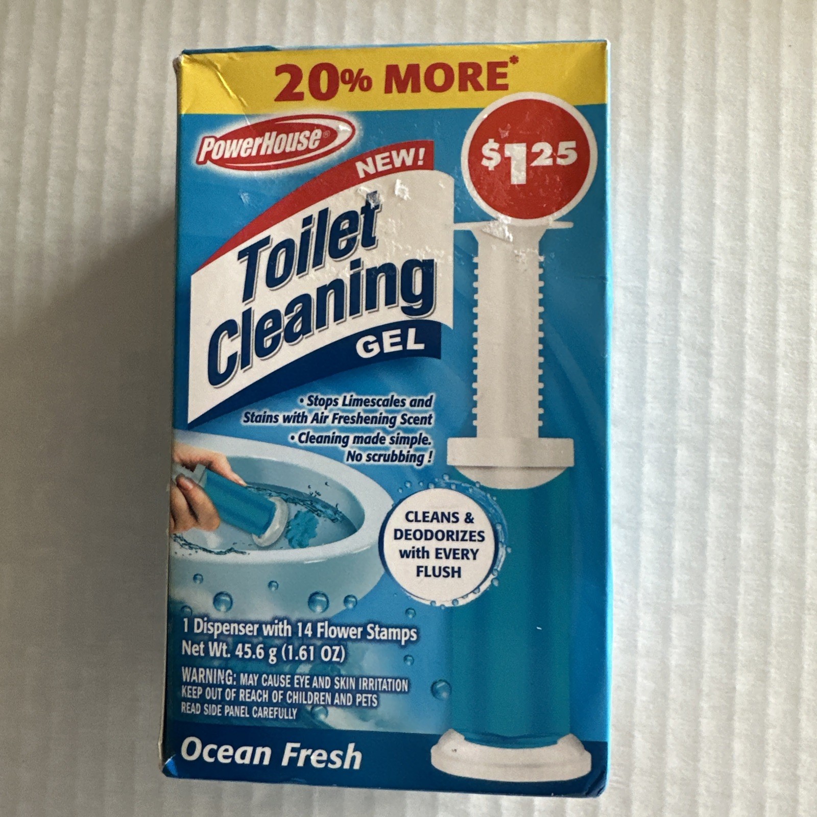 Delta Brands Inc. Ocean Fresh Toilet Cleaning Gel 14 Flower Stamps