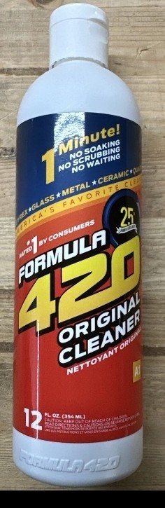4 Lot Formula 420 Cleaner 12oz Pipe Pyrex Metal Glass Ceramic