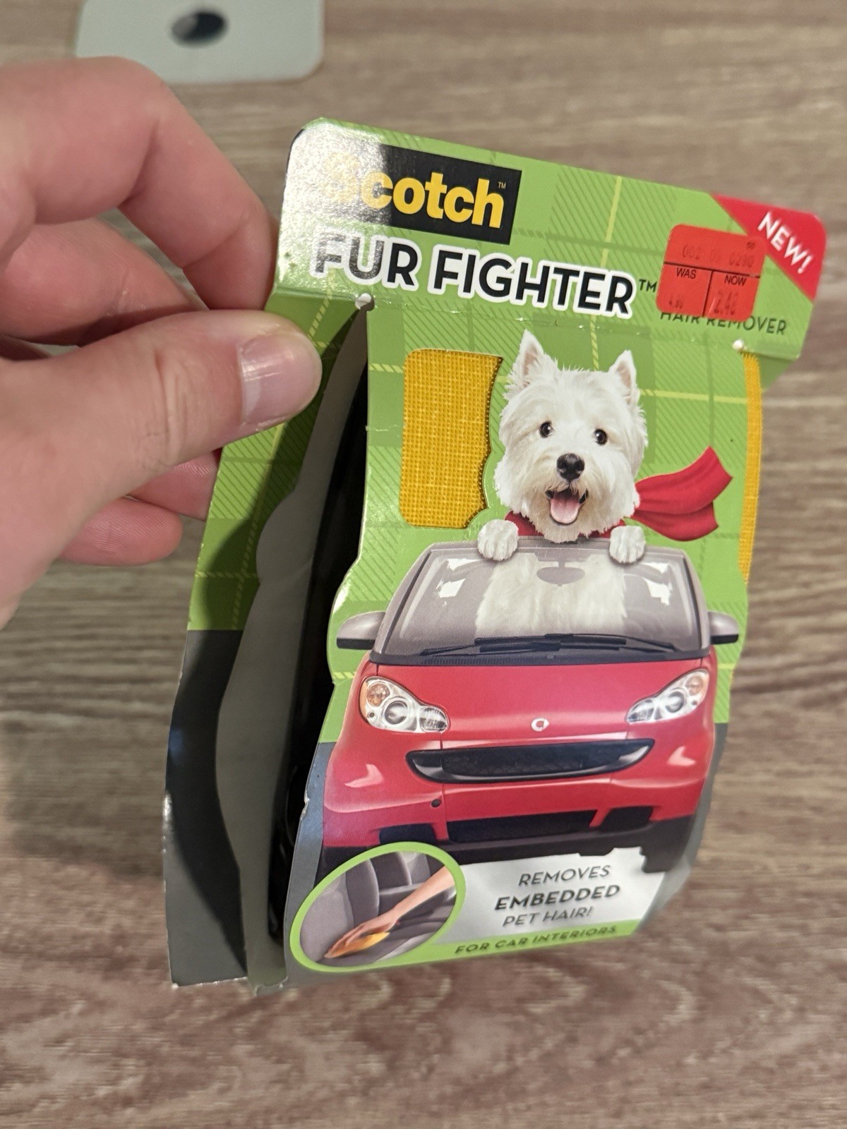 Scotch Fur Fighter Starter Kit 1 Handle 2 Refill Sheets For Car – New