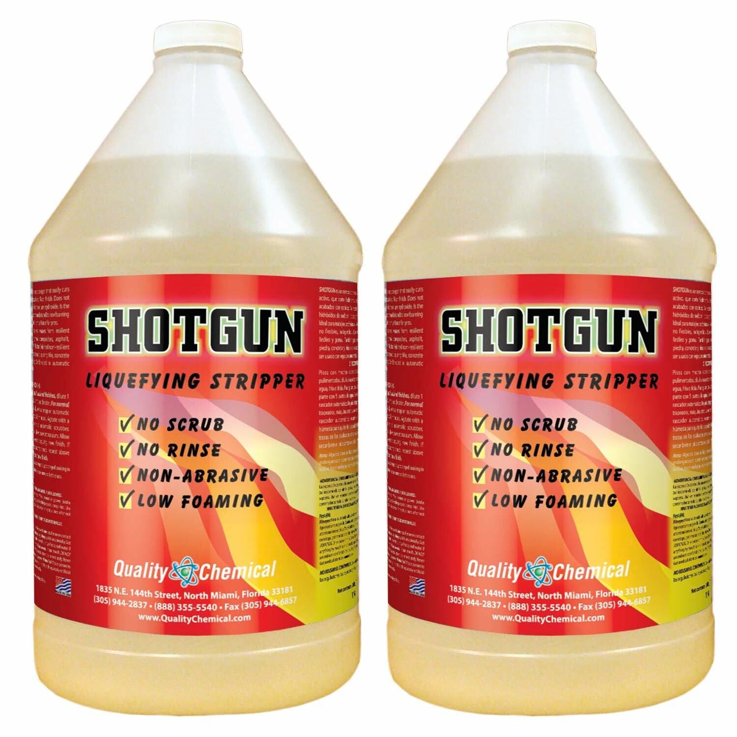 Shotgun No-Rinse High Power Floor Wax Stripper / 2 Gallon Case