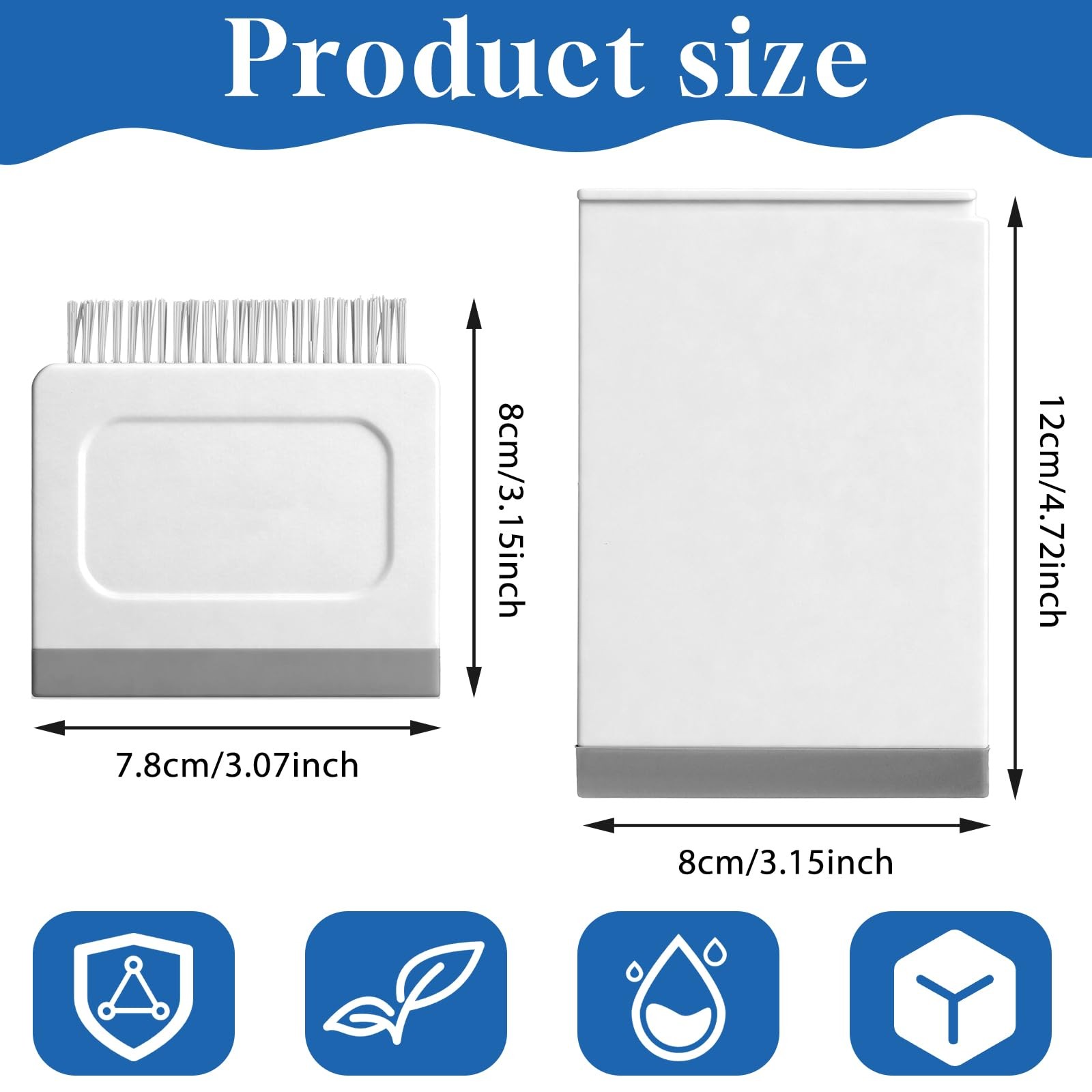 Kitchen Sink Squeegee and Countertop Brush, 3 in 1 Small Squeegee for Kitchen…