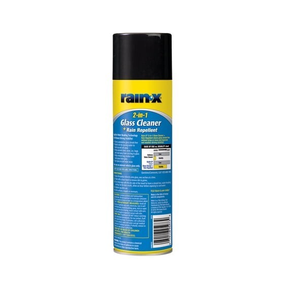 (2 pack) RainX 2 in 1 Glass Cleaner and Rain Repellent, 18 Ounce Aerosol