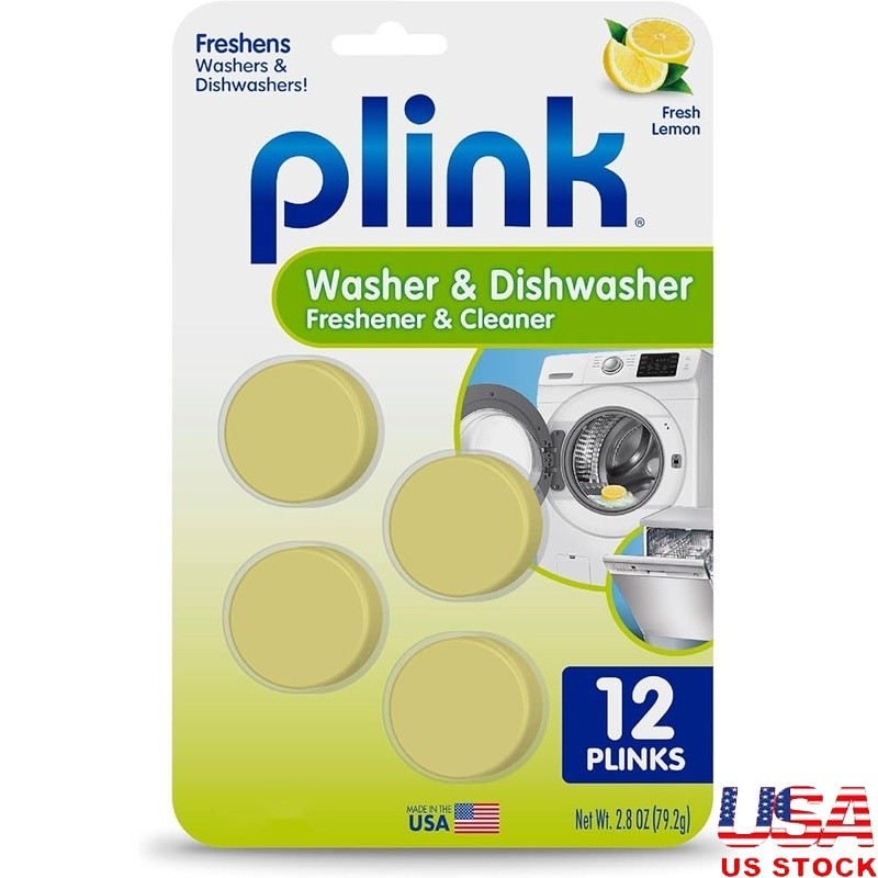 Washing Machine Dishwasher Cleaner Tablets Odor Remover Lemon Scent USA