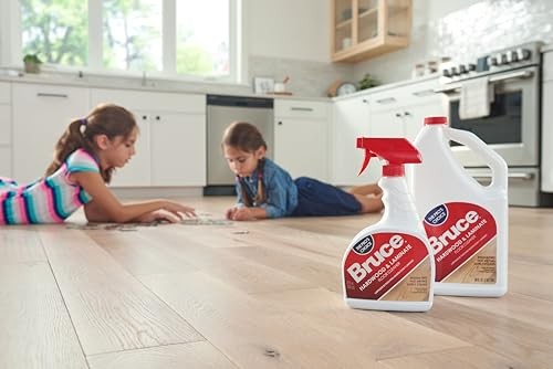 Bruce Hardwood and Laminate Floor Cleaner 64 Ounce (Pack of 1), Light Blue