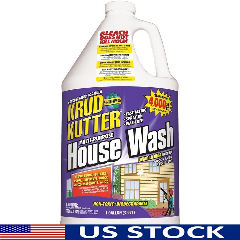 Krud Kutter Multi-Purpose House Wash Cleaner Siding Roof Gutters Mildew 4000sqft