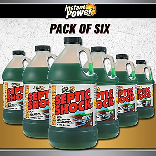 Instant Power Septic Shock – Tank Treatment, Drain 6 Pack, No color