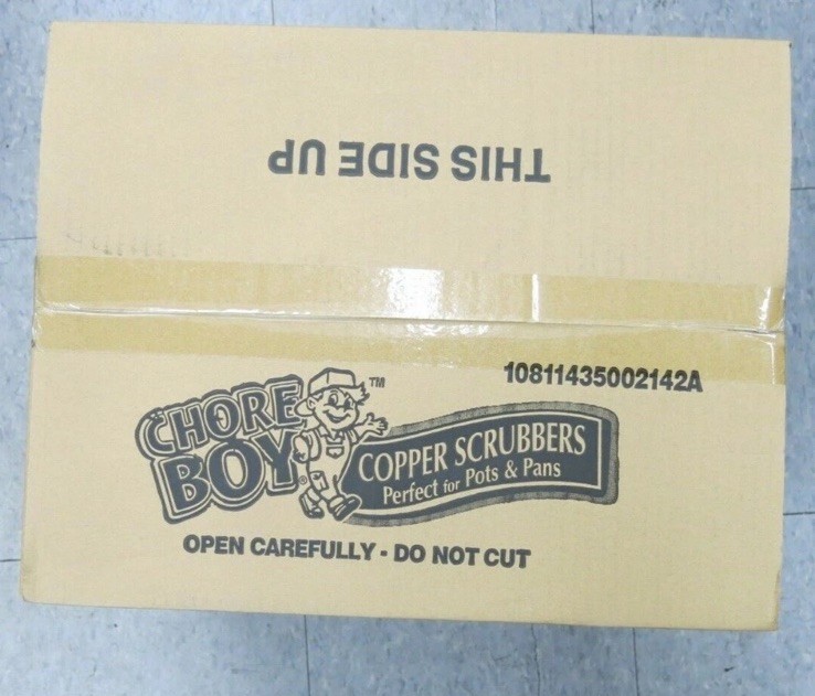 LOT OF 6 CHORE BOY COPPER SCRUBBER 100% COPPER DISPLAY BOXES 36 COUNT- 216 Count
