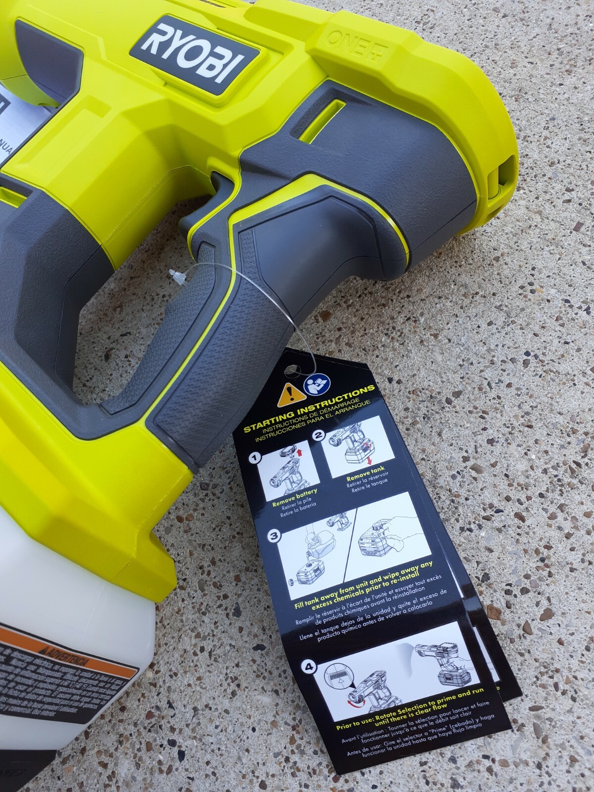 New RYOBI 18V ONE+ Cordless Handheld Electrostatic Sprayer PSP02 Tool Only