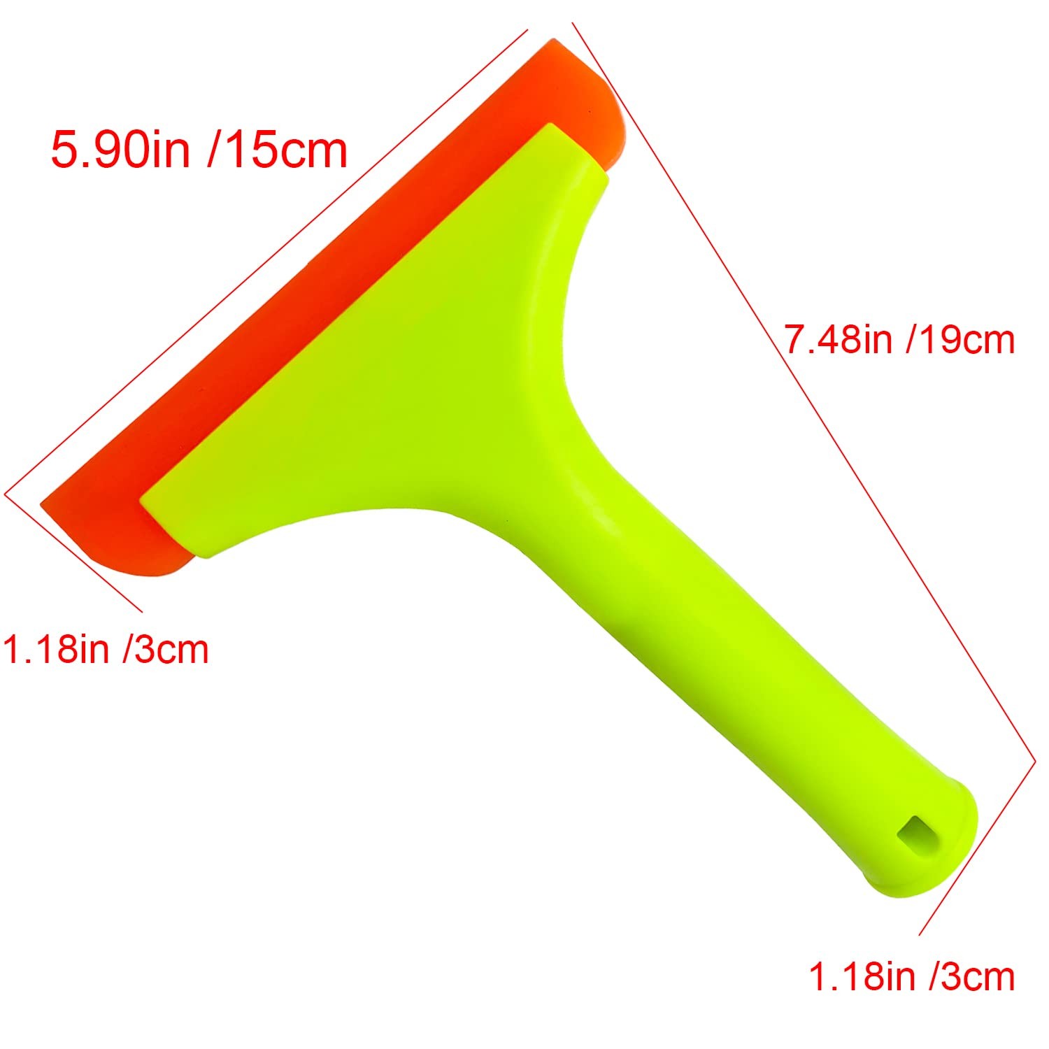 2pcs Silicone Squeegee for Shower Glass Door, Window Cleaning, Auto Water Bla…