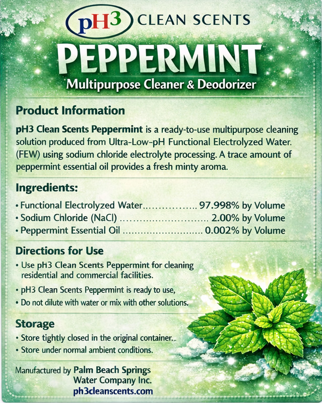 pH3 Clean Scents Peppermint