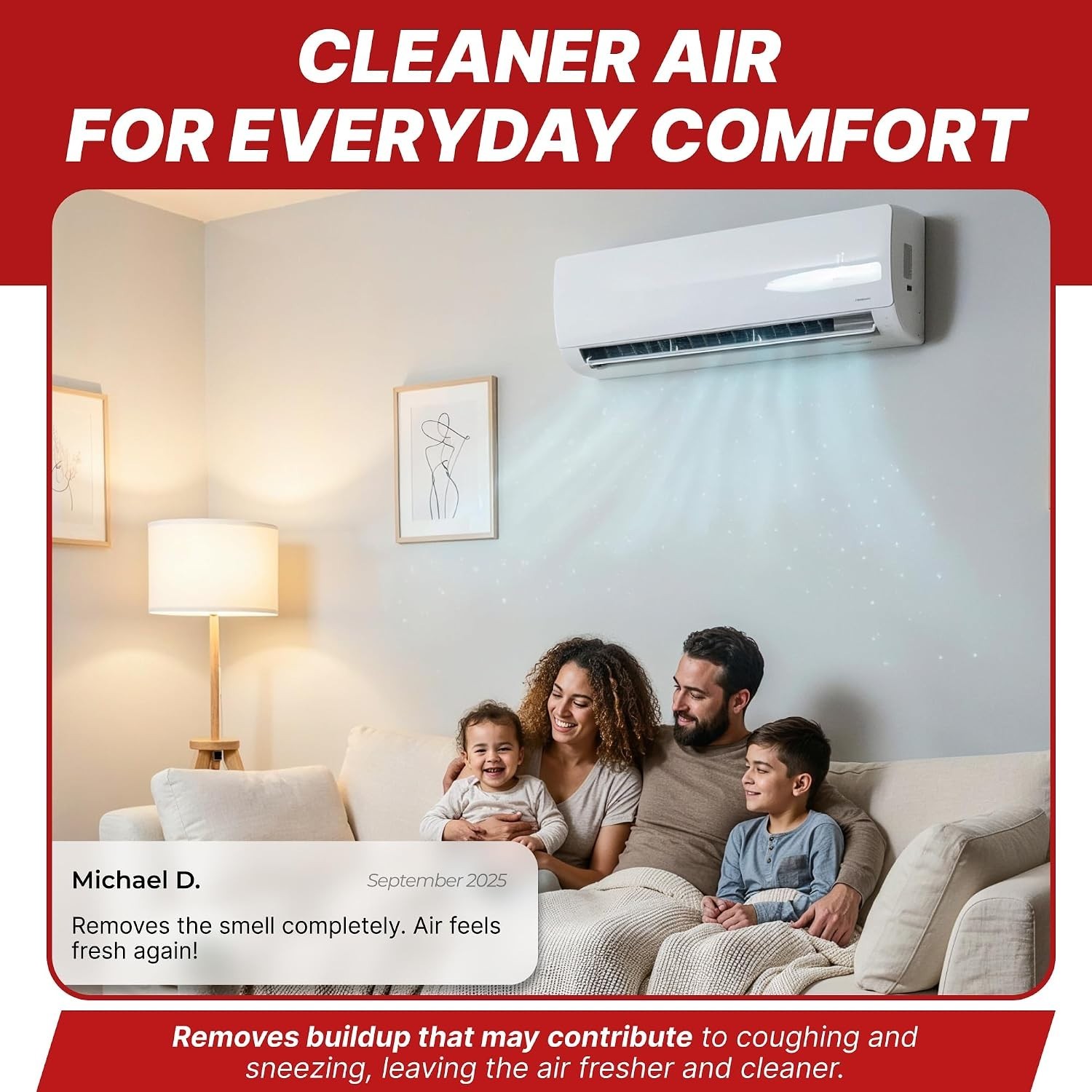 17.6oz Air Conditioner Cleaner Spray – Easy Application for Cleaner Air