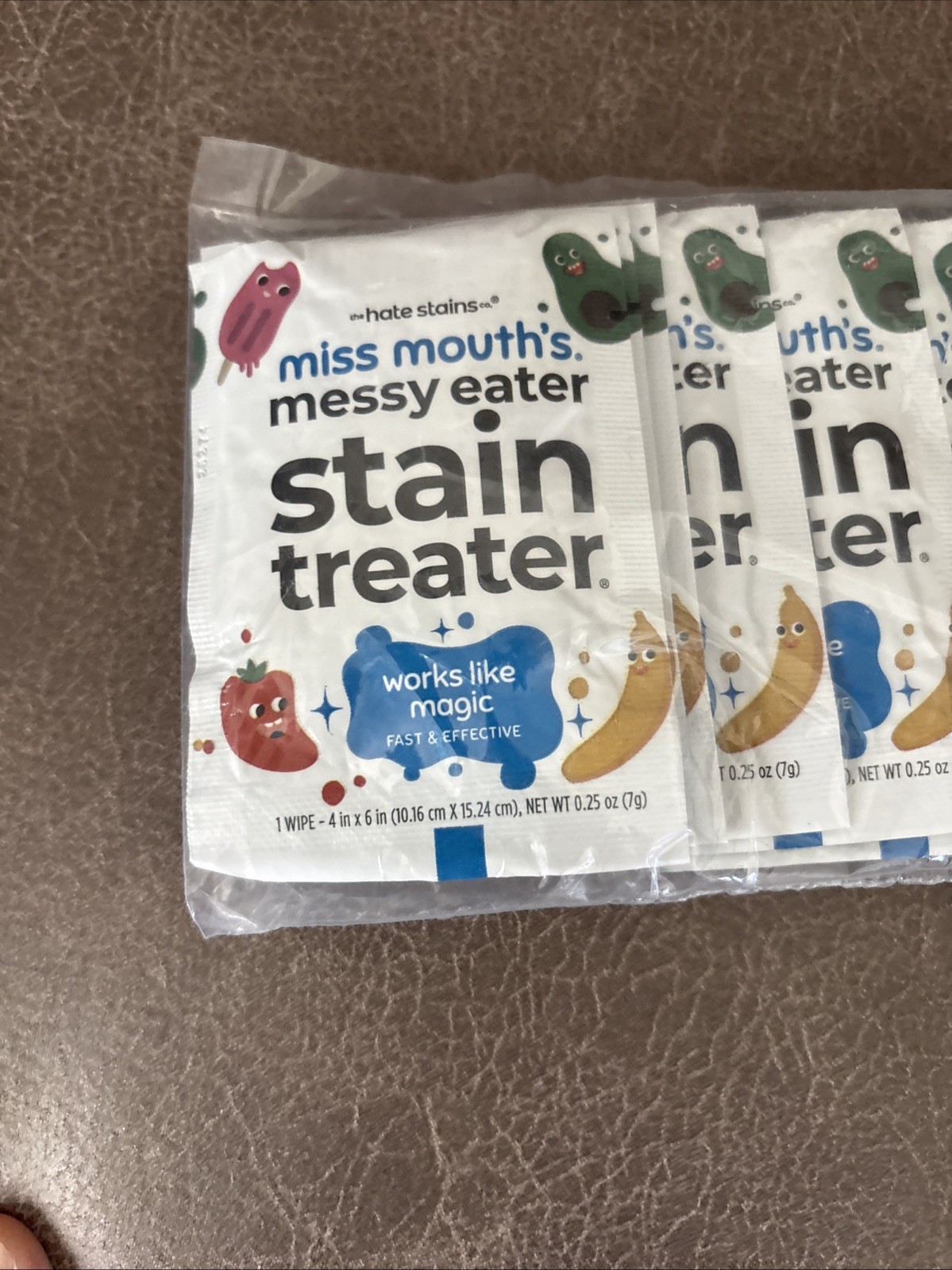 Miss Mouth’s Messy Eater Stain Treater Wipes – 10 Packs New